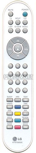 6710T00022E, LG AKB30377806 , LG AKB30377808 , LG AKB30377810 неоригинальный пульт для телевизора LG
