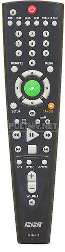 RC026-07R пульт для DVD-плеера