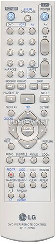6711R1P079B , 6711R1P079C пульт для DVD/VHS-комбо LG DCK583XB