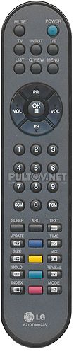 6710T00022S , LG 6710T00022D ,  LG AKB30377801 пульт для телевизора LG