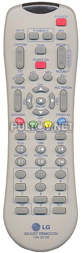 105-201M сервисный пульт для телевизоров LG 