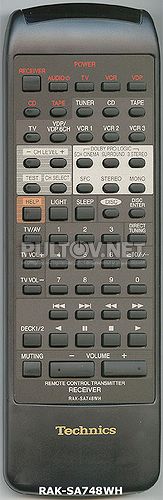 RAK-SA748WH, RAK-SA610WH пульт для AV-ресивера TECHNICS SA-TX30 и др.