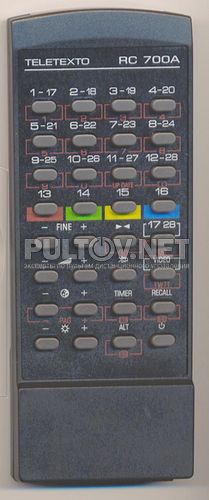 RC700A [TV]неоригинальный пульт ДУ (ПДУ)