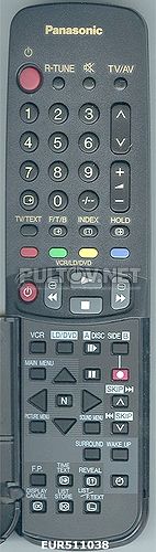 EUR511038 пульт для телевизора PANASONIC TX-29P20T и других
