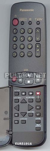 EUR51916 неоригинальный пульт для телевизора Panasonic TC-21C10R и др.