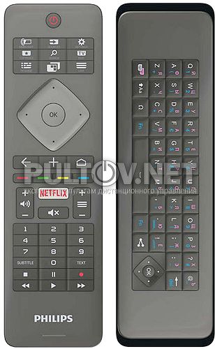 996596002593 двухсторонний оригинальный пульт для телевизора Philips 65PUS6521/60 и др. 