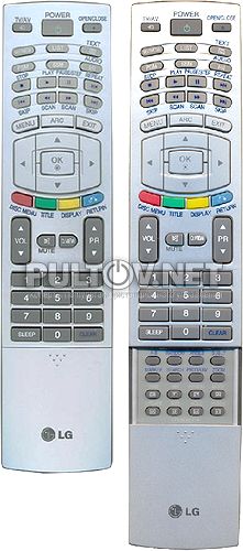 6710900011X пульт для телевизора LG 27LZ5RV-ZC со встроенным DVD-плеером (!)
