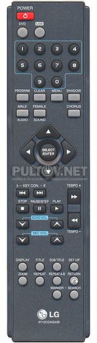 6710CDAG04A, 6710CDAG04B пульт для DVD-плееров LG DKS-7000Q и других