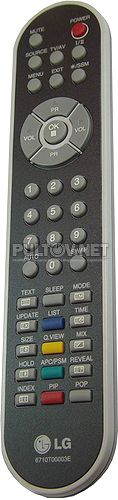 6710T00003E пульт для монитора LG Flatron M1940A