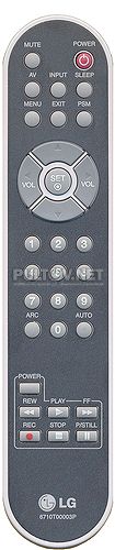 6710T00003P пульт для монитор / телевизора LG M3201C 