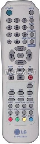 6710V00083A, LG 6710V00083A, 6710V00083B пульт для телевизора LG CT-29K37E и других