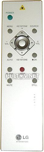 6710V00133D пульт для проектора LG RD-JT90 и других