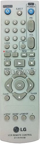 6711R1P073B пульт для видеомагнитофона LG 
