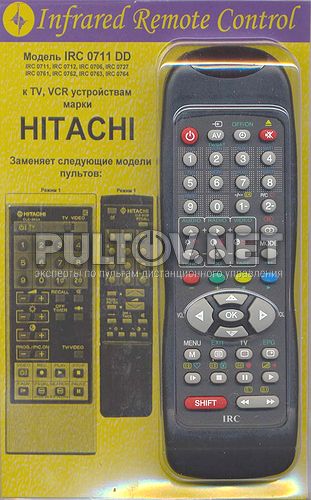 заменяющий IRC-0711D [HITACHI TV, VCR]