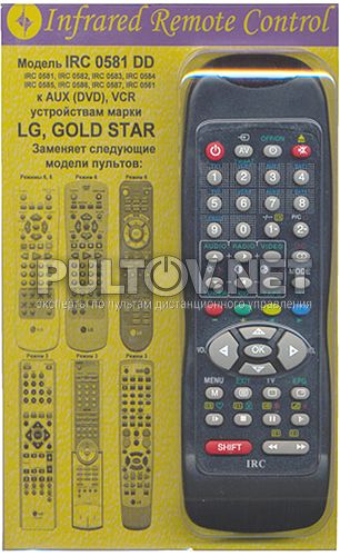 заменяющий IRC-0581DD [LG DVD, AUX, VCR]