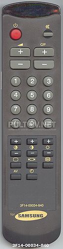 3F14-00034-840 (-842, 843, 890) [TV]неоригинальный пульт ДУ (ПДУ)