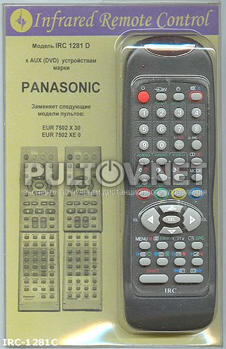 заменяющий IRC-1281D [PANASONIC DVD, AUX]