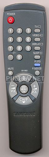 00198E [TV] неоригинальный пульт ДУ (ПДУ) черный