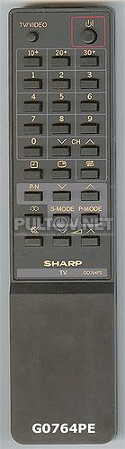 G0764PE НЕоригинальный пульт для телевизора SHARP CV-2131CK1 и других