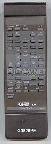 G0826PE [TV]неоригинальный пульт ДУ (ПДУ) с т/т