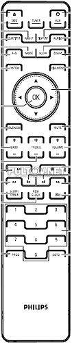 996500042550, PRC507-01A02 , PRC07-01 пульт для  музыкального центра Philips MCD908/12