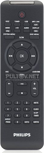 996510024836 CRP631/01 оригинальный пульт для музыкального центра PHILIPS MCD122/51 и MCD183/12