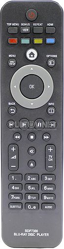 996510025848 (HT 09-06-23) неоригинальный пульт для Blu-ray плеера PHILIPS BDP3000