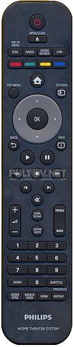 996510027403 оригинальный пульт для домашнего кинотеатра PHILIPS HTS7200/51