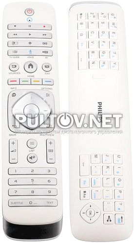 996590021453 оригинальный двухсторонний пульт для телевизора Philips 49PUS7909/60 и др. без русской клавиатуры
