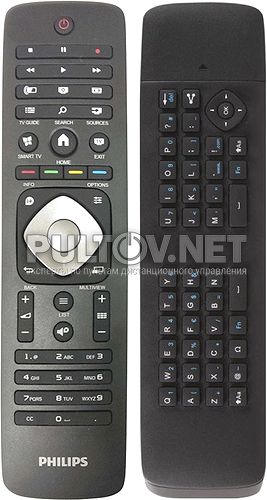 996590021508 оригинальный двухсторонний пульт для телевизора Philips 32PHG5100 и др. без русской клавиатуры