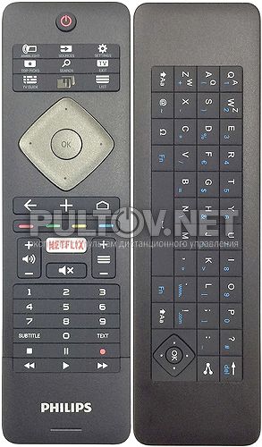 996596000116, YKF400-002 оригинальный двухсторонний пульт для телевизора Philips 43PUS6501/12 и др. (без русской клавиатуры)