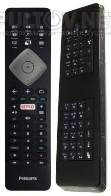 996597005934 оригинальный двухсторонний пульт для телевизора Philips 42PFL6008S/R1 и др. (с русской клавиатурой)