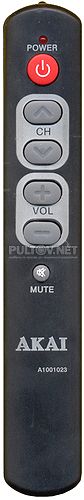A1001023 мини-пульт для телевизора AKAI LEA-32C25M и других