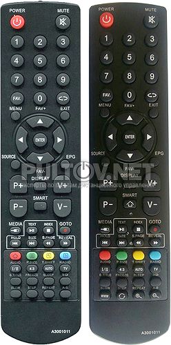 A3001011, A3001011W неоригинальный пульт для телевизора Akai LEA-19V21M и других