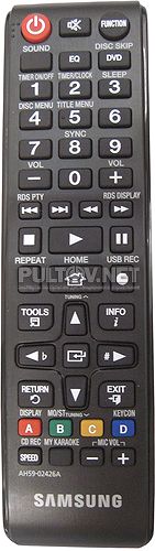 AH59-02426A, AH59-02555A пульт для музыкального центра SAMSUNG MX-E630 и других