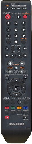 00084B, AK59-00084B пульт для DVD/HDD-рекордера DVD-HR777