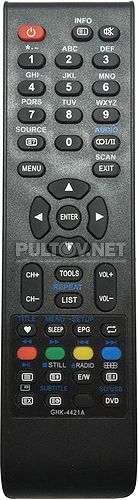 LED29A6500, AKAI LEA-19C11P, GHK-4421A  пульт для телевизора Changhong и Akai