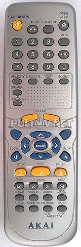 JC-94HB  пульт для домашнего кинотеатра AKAI DV-R4410SS и других