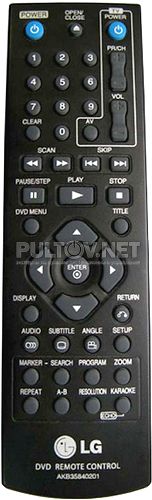AKB35840201, LG AKB35840202 пульт для DVD-плеера LG