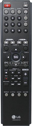 AKB36087404 пульт для музыкального центра LG XB-D65X и др.