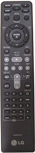 AKB36087433 пульт для музыкального центра LG XB16