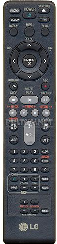 AKB72413303 пульт для музыкального центра LG RBD-154K и др.