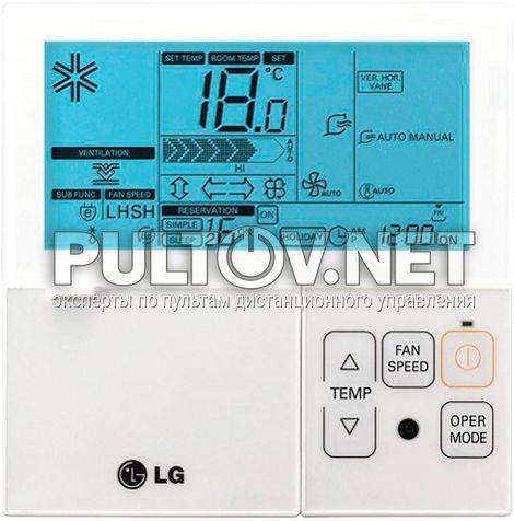 AKB73355722, 6711A20127T, PREMTB001, AKB75075701 проводной пульт для кондиционера LG