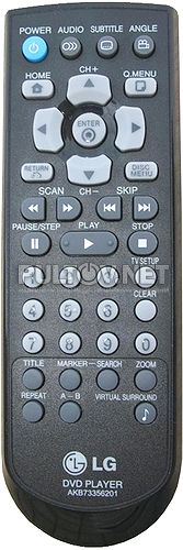 AKB73356201 , AKB73276101 пульт для портативного DVD-плеера LG DP691D