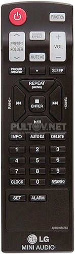 AKB73655763, AKB73655762 пульт для музыкального центра X-Boom LG OM5540