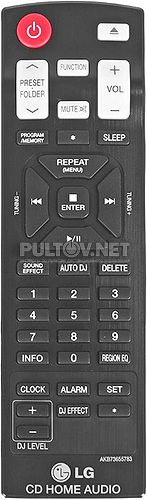 AKB73655783, AKB73655781, AKB73655773 пульт для музыкального центра LG CM8350 и др.