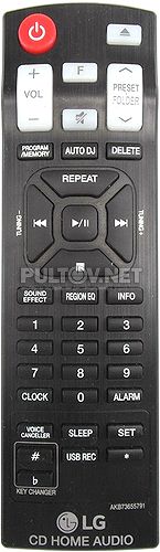 AKB73655791, AKB73655793 пульт для музыкального центра LG OM4560
