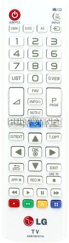 AKB73975716, AKB73975758 оригинальный пульт для телевизора LG 28LB490U