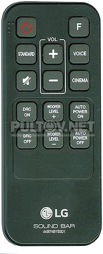 AKB74815301 пульт для саундбара LG LAS454B