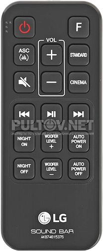 AKB74815376 пульт для саундбара LG SJ3